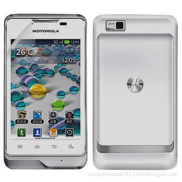 Clear Mobile Phone Screen Protector for Motorola Motoluxe XT389, 99% High Transparency, No Bubble